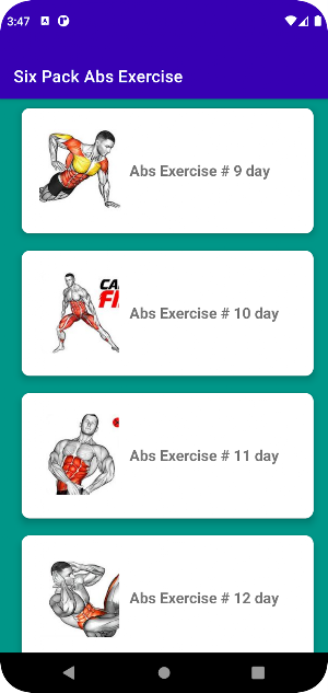Six Pack Abs Exercise Screenshot 1