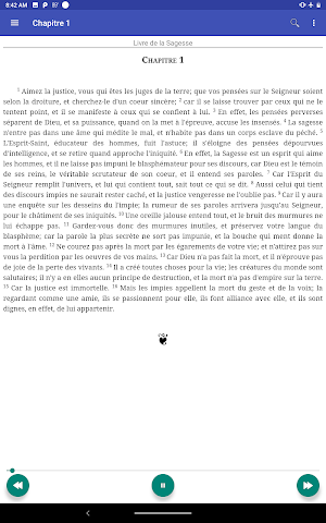 Livre de la Sagesse (livre audio) Screenshot 0