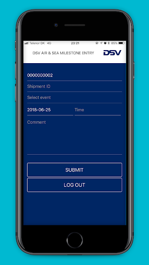 DSV Air & Sea - Milestone Entry App Screenshot 0