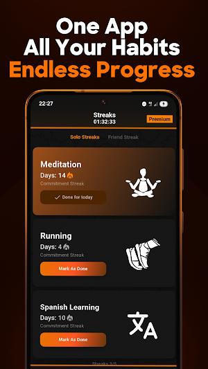 StreakUp – Build & Achieve Screenshot 1