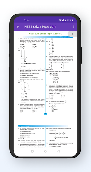 NEET Solved Papers Offline (1998 - 2020) Screenshot 2