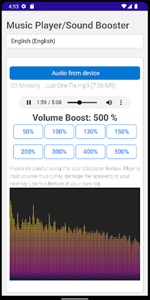 Volume Booster - Sound Booster Screenshot 1