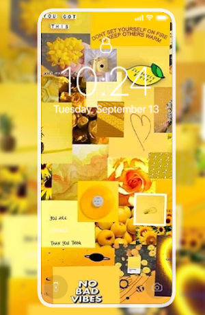 Yellow aesthetic wallpapers Screenshot 3