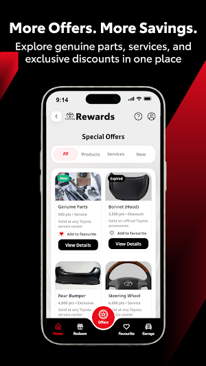 Toyota Rewards Screenshot 1