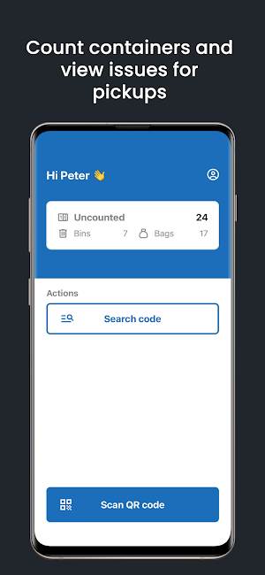 Container Pickup Counter Screenshot 0