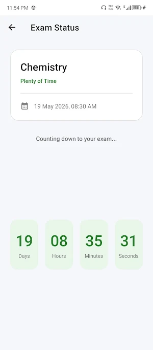 Exam countdown Screenshot 1