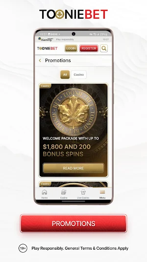 Tooniebet — Casino Screenshot 3