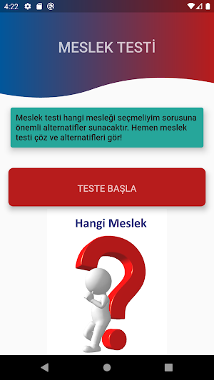 Meslek Grubu Testi (2021) Screenshot 0