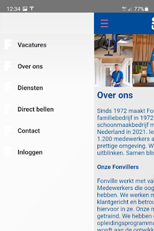 Fonville uitblinkers App Screenshot 2