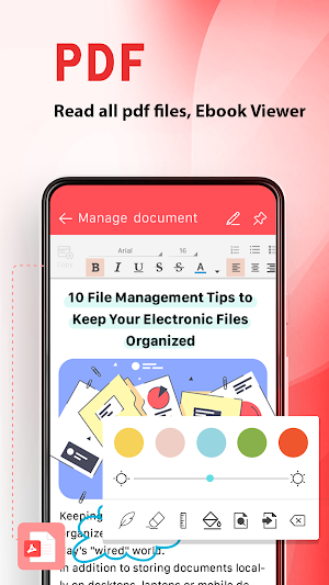 Document Reader - PDF, excel Screenshot 2