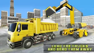 Real Heavy Snow Plow Truck Excavator Machine Games Screenshot 0