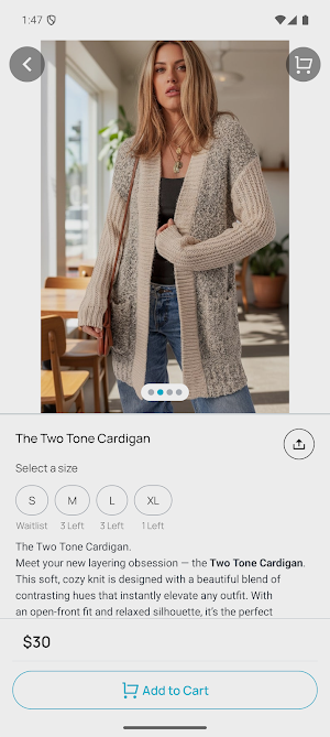 Cotton N Frost Boutique Screenshot 2