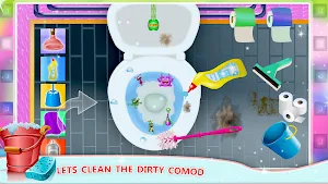 Girls House Cleaning Games– Home Mansion Clean Up Screenshot 1