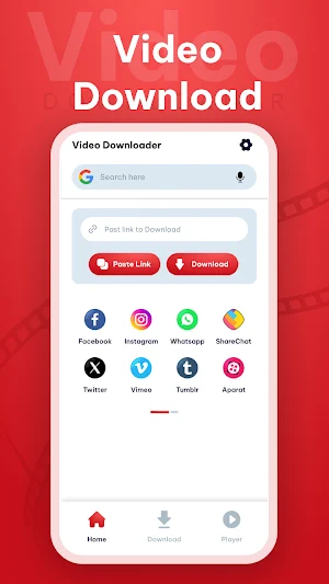 HD Video Downloader and Player Screenshot 0