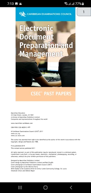 CXC Past Papers (Tech) Screenshot 2