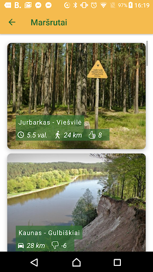 Camping routes Screenshot 1
