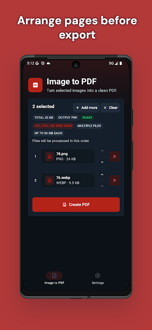 Image to PDF Converter Screenshot 2