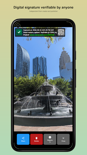 GreenCheckmark - C2PA camera Screenshot 2