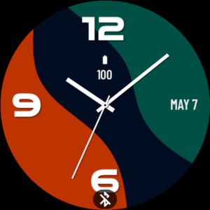 Green Black Red MX Watch Face Screenshot 3