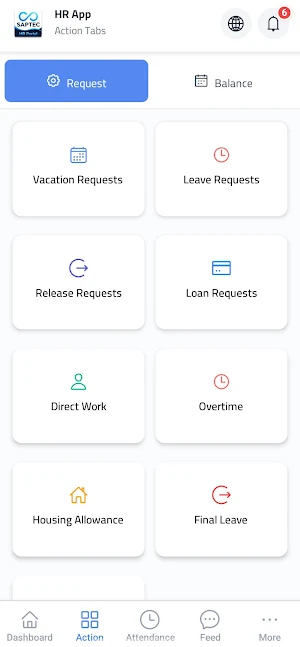 SAPTEC HR Portal Screenshot 3