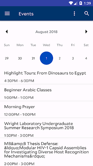 Yale Screenshot 2