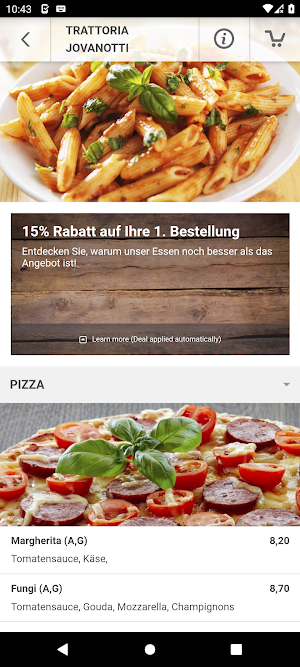 Restaurant Trattoria Jovanotti Screenshot 2