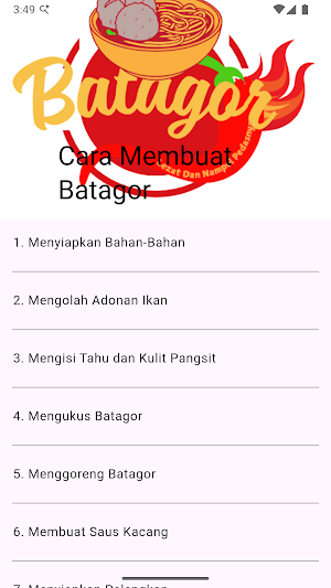 Cambat - Cara Membuat Batagor Screenshot 0