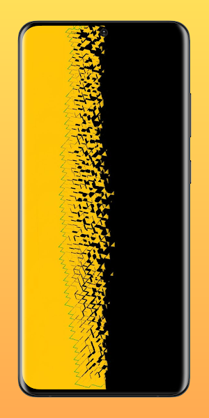 Black & Yellow Wallpaper HD 4K Screenshot 0