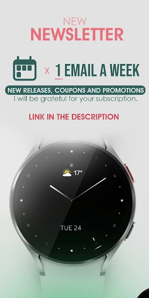 Minimal Black v20 Watch Face Screenshot 2