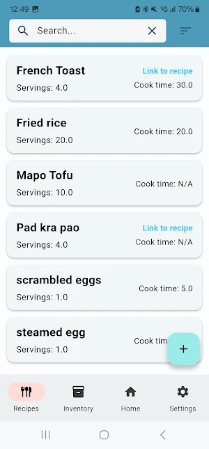 Food Manager Screenshot 3