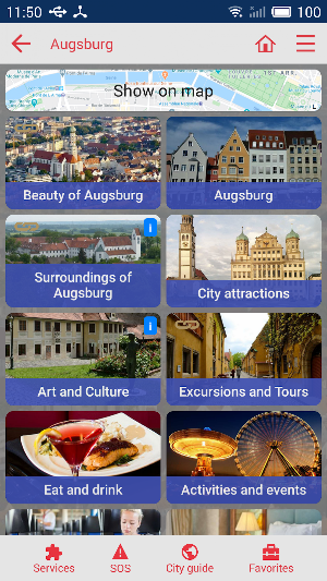 Augsburg city guide Screenshot 1
