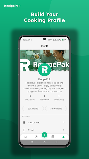 RecipePak: AI Social Recipes Screenshot 0