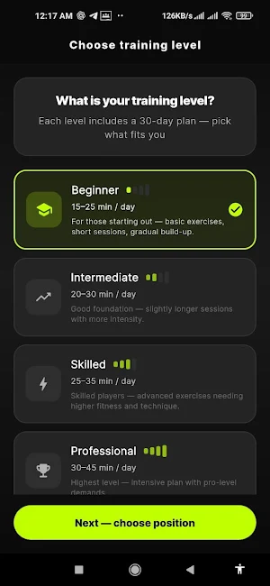 Goalkeeper Training Screenshot 0