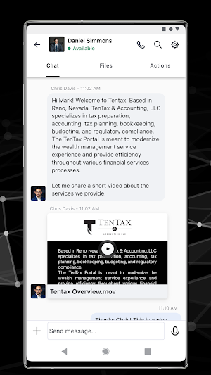 TenTax Client Portal Screenshot 2