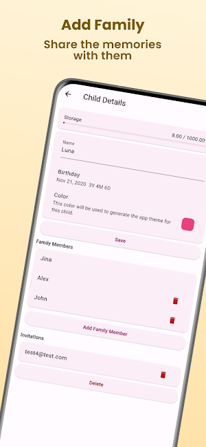 Baby journal Screenshot 1