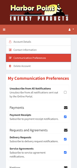 Harbor Point Energy Products Screenshot 2