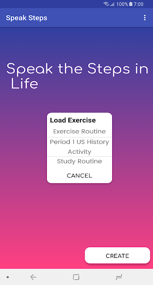 Speak Steps Screenshot 1