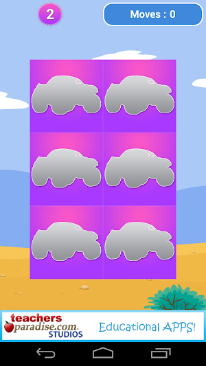 Game for Kids: Kids Match Cars Screenshot 1