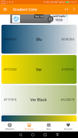 Color palette generator for android Screenshot 1
