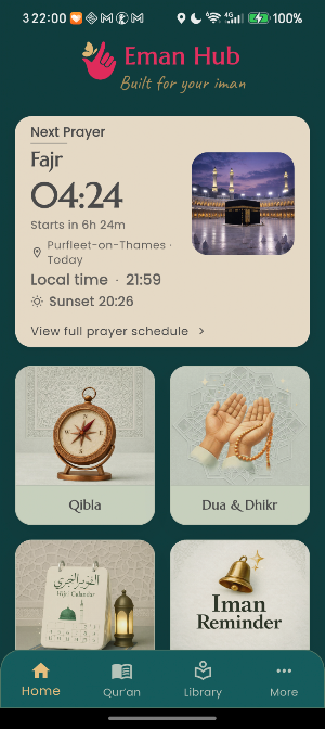 Eman Hub: Islamic App Screenshot 0