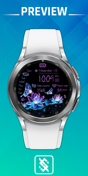 BFF2-Neon Art Lotus Flower Screenshot 0