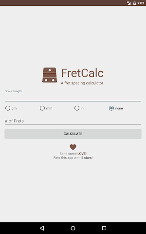 Fret Calculator Screenshot 2