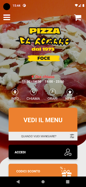Pizza da romano foce Screenshot 0