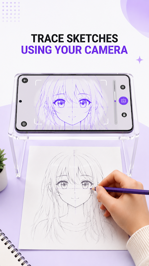 AR Drawing: Trace & Draw Anime Screenshot 1