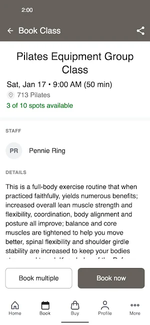 713 Pilates Screenshot 2