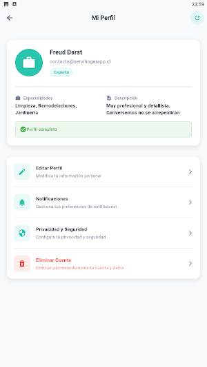 ServiHogar App Screenshot 3