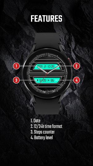 Hybrid watch face - DADAM34 Screenshot 1