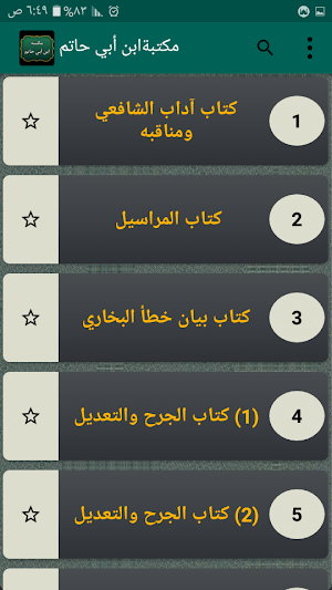 مكتبة الإمام ابن أبي حاتم | 10 كتب بدون نت Screenshot 1
