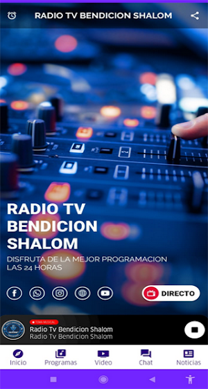 Radio Tv Bendición Shalom Screenshot 1