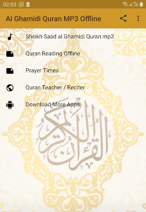 Al Ghamidi Quran MP3 Offline Screenshot 0
